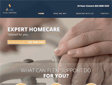 Tablet Screenshot of flexi-support.com.au